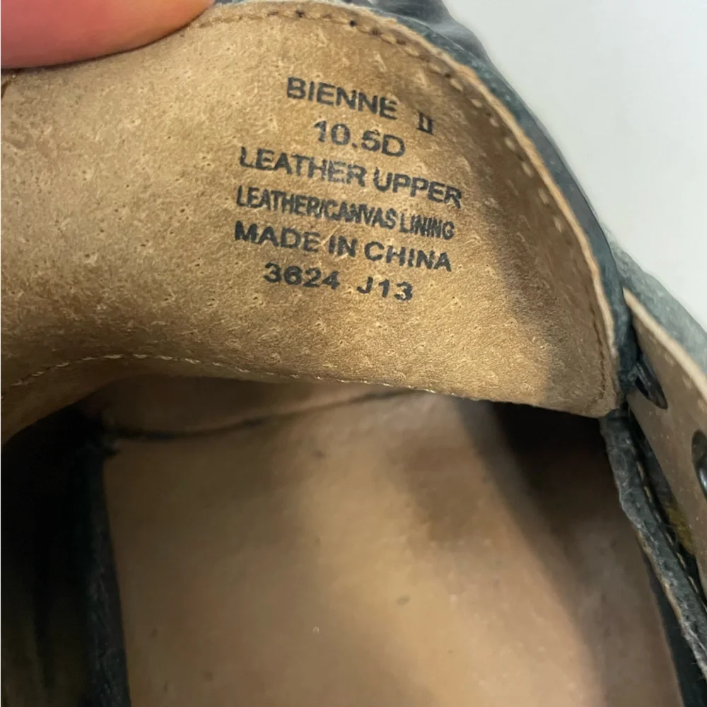 Polo Ralph Lauren Leather BIENNE 2 Boat Shoes in Navy Size 10 1/2 D